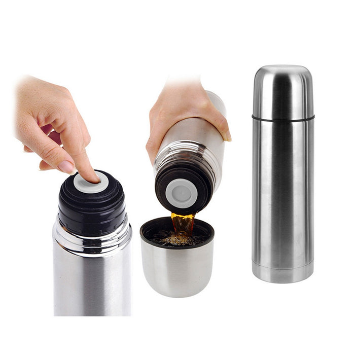 Termos cu capac dozator Excellent Houseware Oțel inoxidabil (1 L)