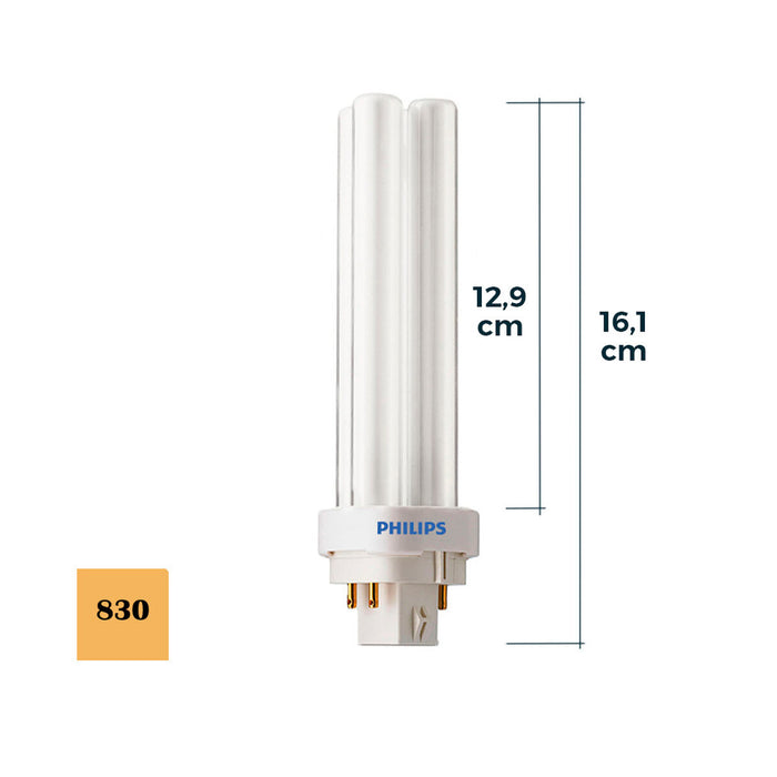 Bec fluorescent Philips lynx d B 26 W 1800 Lm