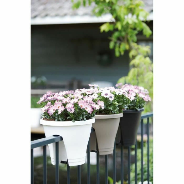 Ghiveci Elho Alb Plastic 29,6 x 29,6 x 24 cm