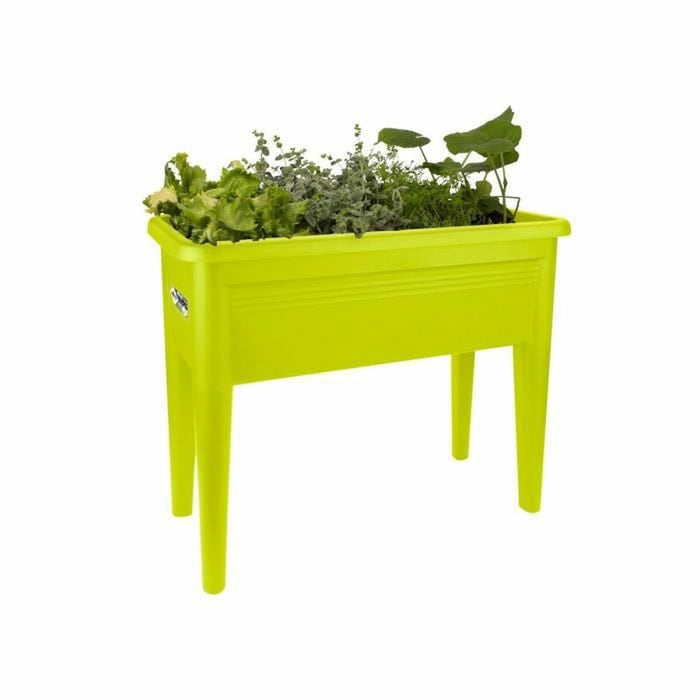 Ghiveci Elho   legume Masă de cultivat plante Verde lămâie 36,5 x 75,5 x 65 cm
