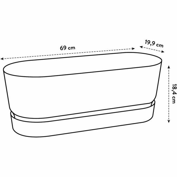 Ghiveci grădină Elho   Gri 70 cm Plastic