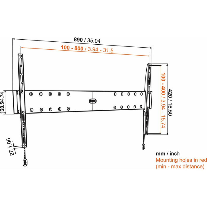 Suport TV Vogel's PHW100L 80" 40" 70 Kg