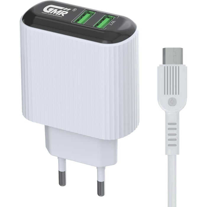 Încărcător de Perete Goms 2 x USB Alb
