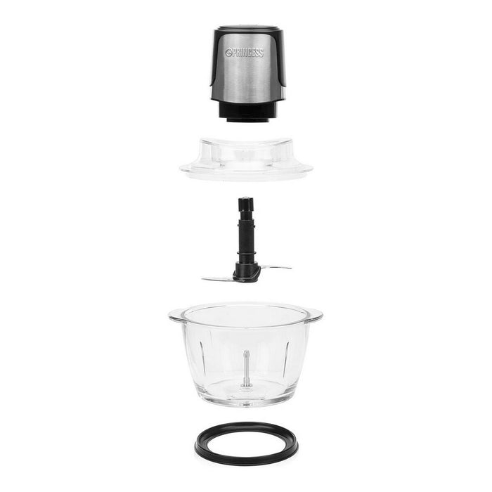 Tocător Princess 221051 Picadora Negru Sticlă Oțel inoxidabil 300 W 1 L