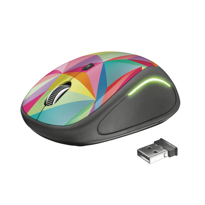 Mouse Fără Fir Trust Yvi FX Multicolor