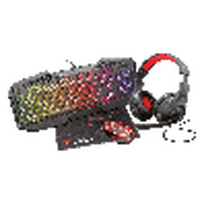 Tastatură și Mouse Gaming Trust GXT 1180RW Negru Qwerty Spaniolă QWERTY