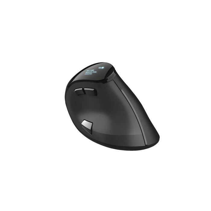 Mouse Fără Fir Trust Voxx Negru Ergonomic Vertical Bluetooth Reîncărcabil/ă