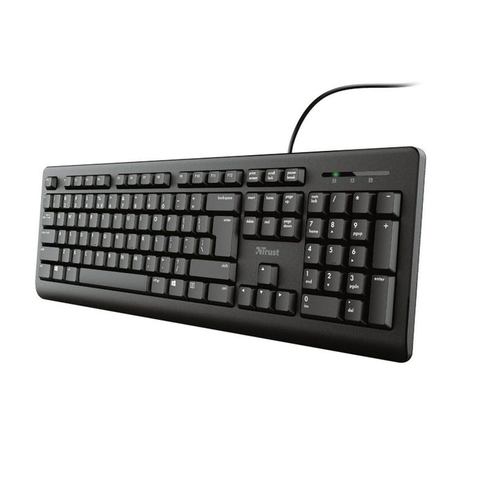 Tastatură Trust 23880 Negru Engleză EEUU QWERTY