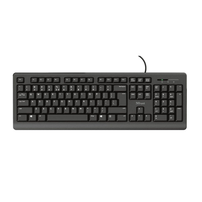 Tastatură Trust 23880 Negru Engleză EEUU QWERTY