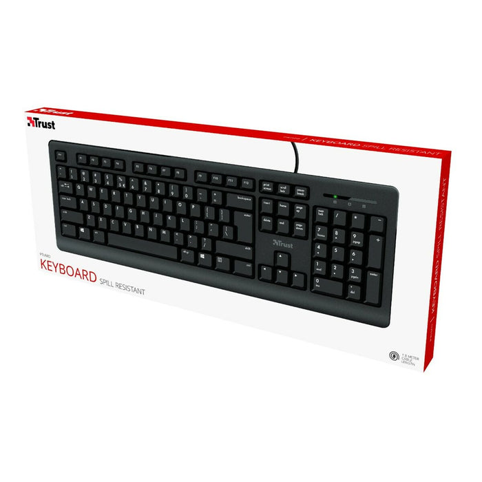 Tastatură Trust 23880 Negru Engleză EEUU QWERTY