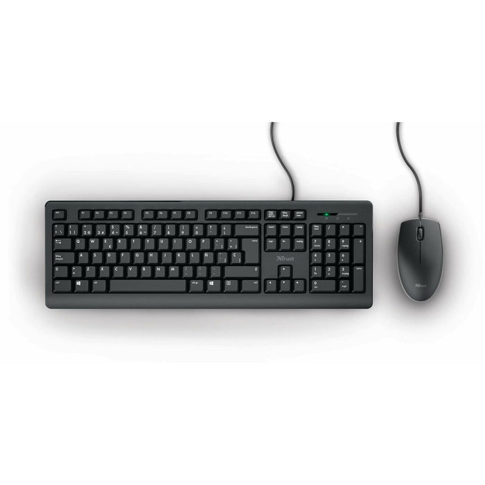 Tastatură și Mouse Fără Fir Trust Taro Qwerty Spaniolă