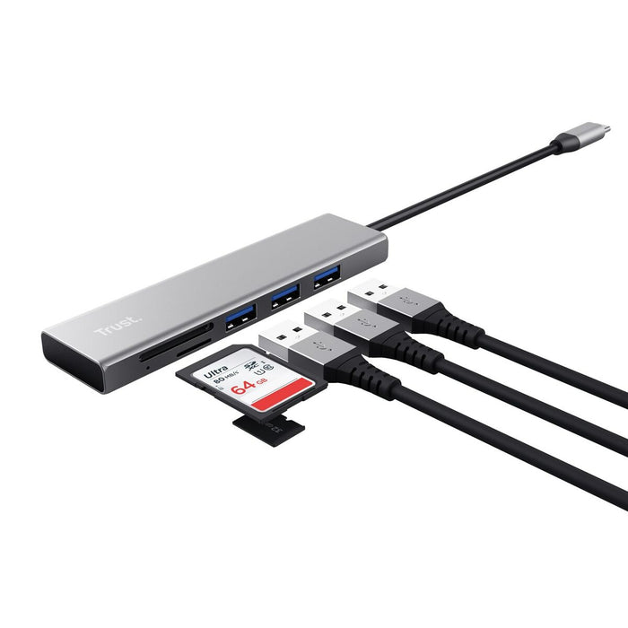 Hub USB Trust 24191 Argintiu (1 Unități)