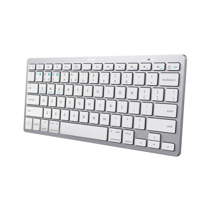 Tastatură Fără Fir Trust 24651 Qwerty US Argintiu Monocrom