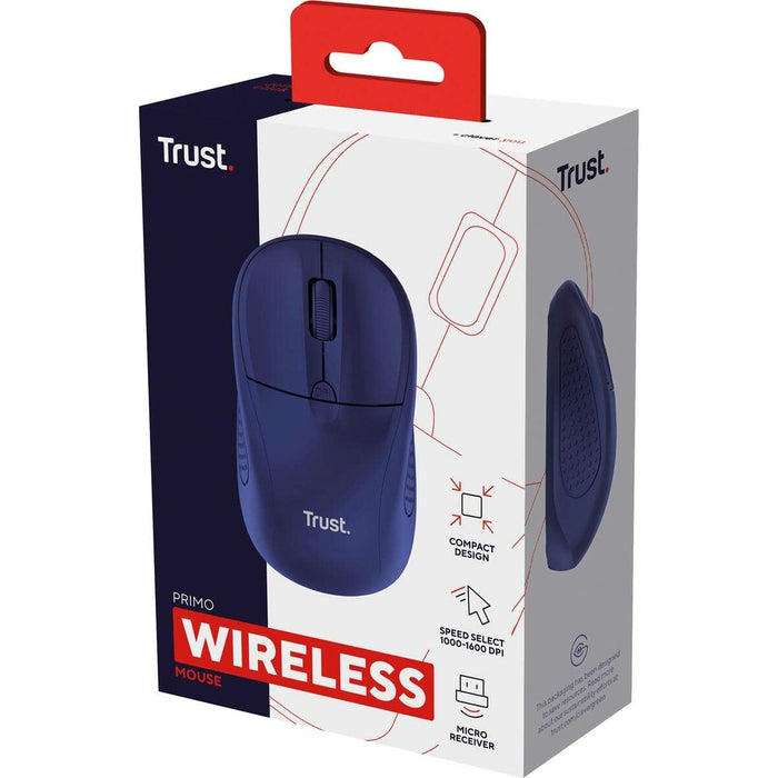 Mouse Fără Fir Optic Trust Primo Albastru