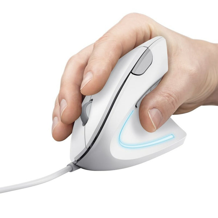 Mouse Trust Verto Albastru Alb Monocrom