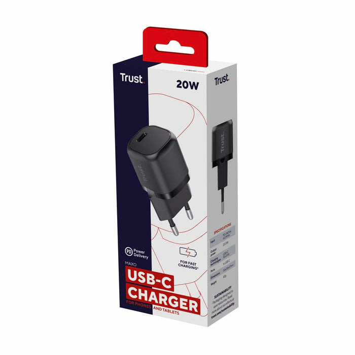 Încărcător de Perete Trust 25174 20 W Negru (1 Unități)
