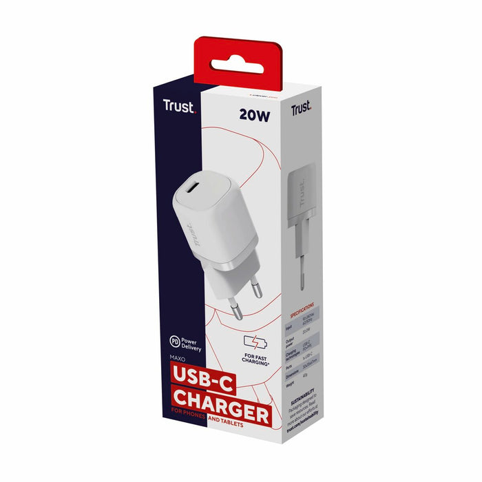 Încărcător de Perete Trust 25205 Alb