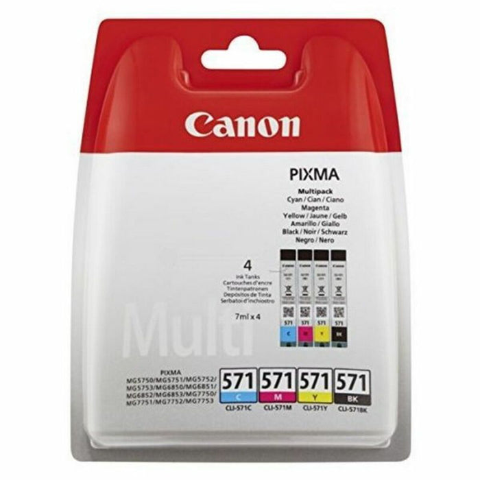 Cartuș cu Cerneală Originală Canon CLI-571 Multipack Gri (4 Unități)