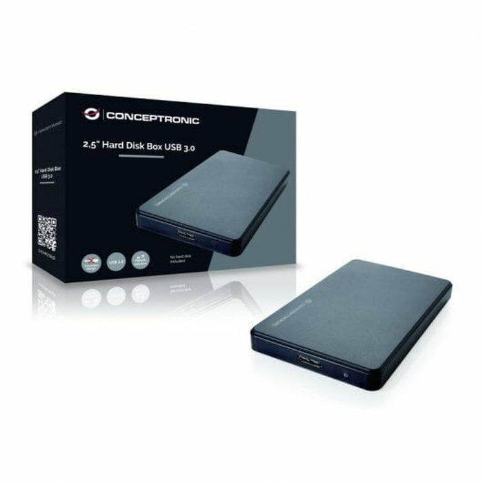 Carcasa HDD Conceptronic Grab´n´GO Mini Negru USB USB 3.0 USB x 1