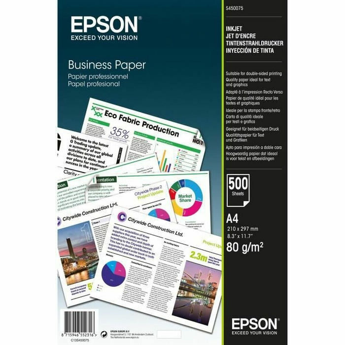 Hârtie pentru printat Epson C13S450075 Alb A4