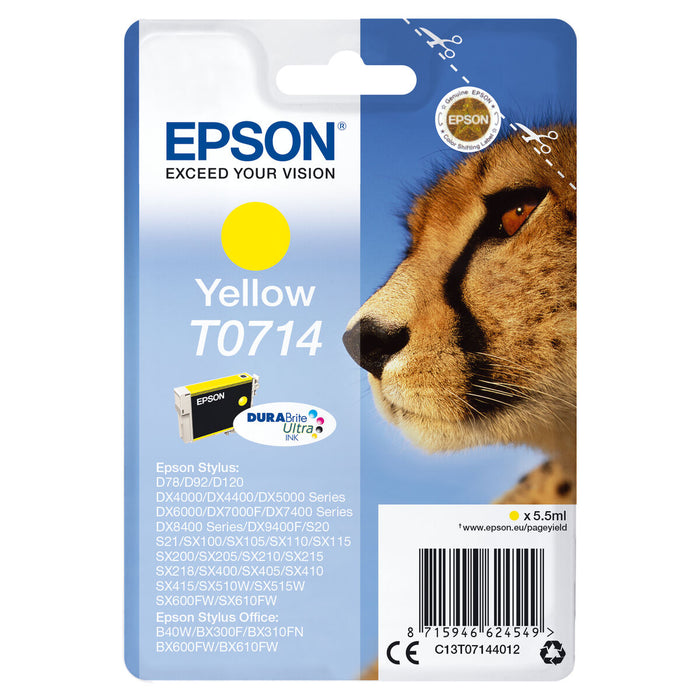 Cartuș cu Cerneală Originală Epson C13T07144022 Galben