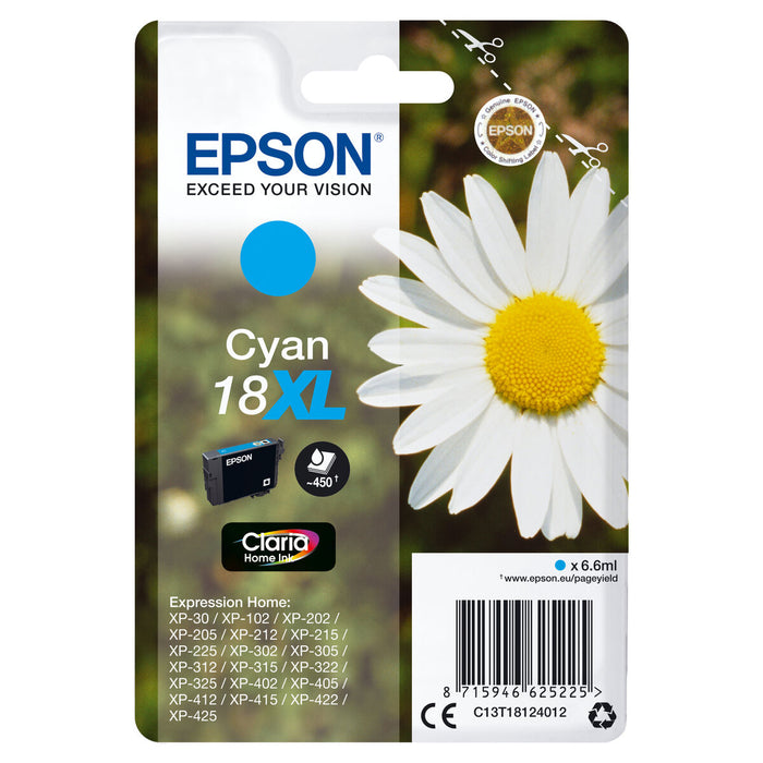 Cartuș cu Cerneală Originală Epson C13T18124022 Albastru închis Cyan