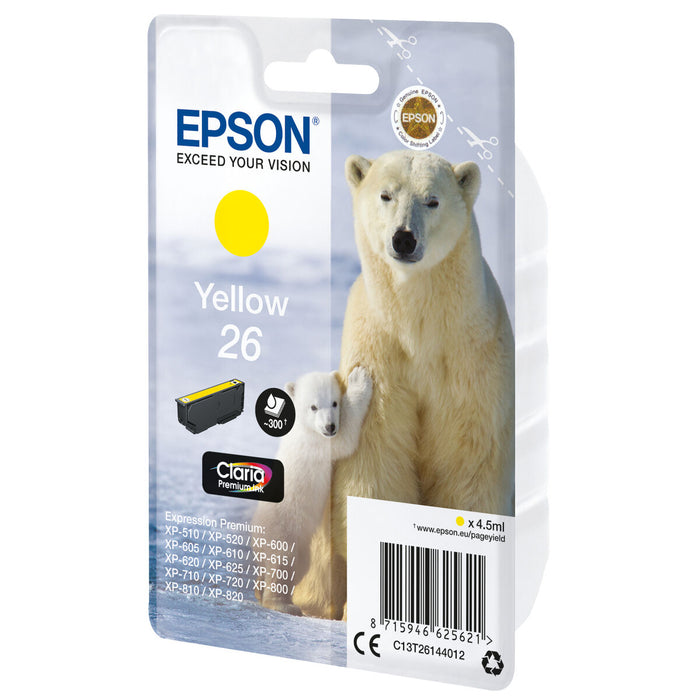 Cartuș cu Cerneală Originală Epson 26 Galben