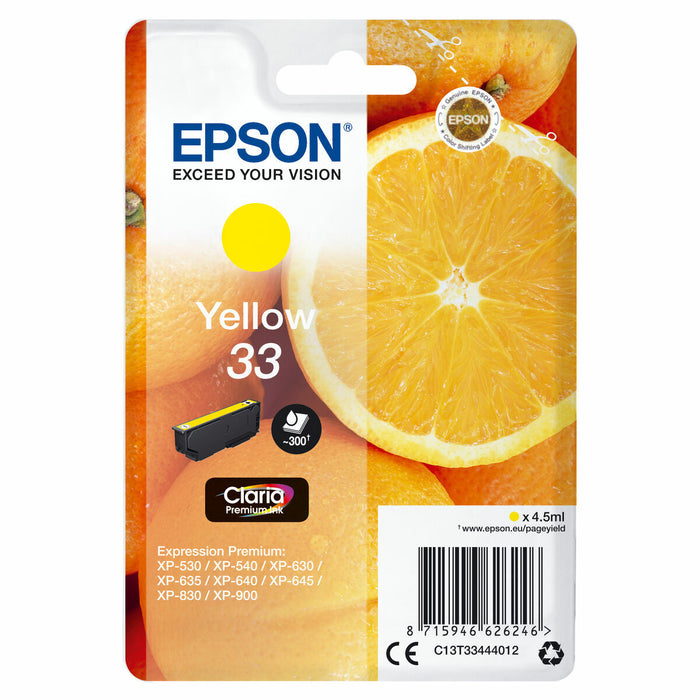 Cartuș Compatibil Epson C13T33444012 Galben