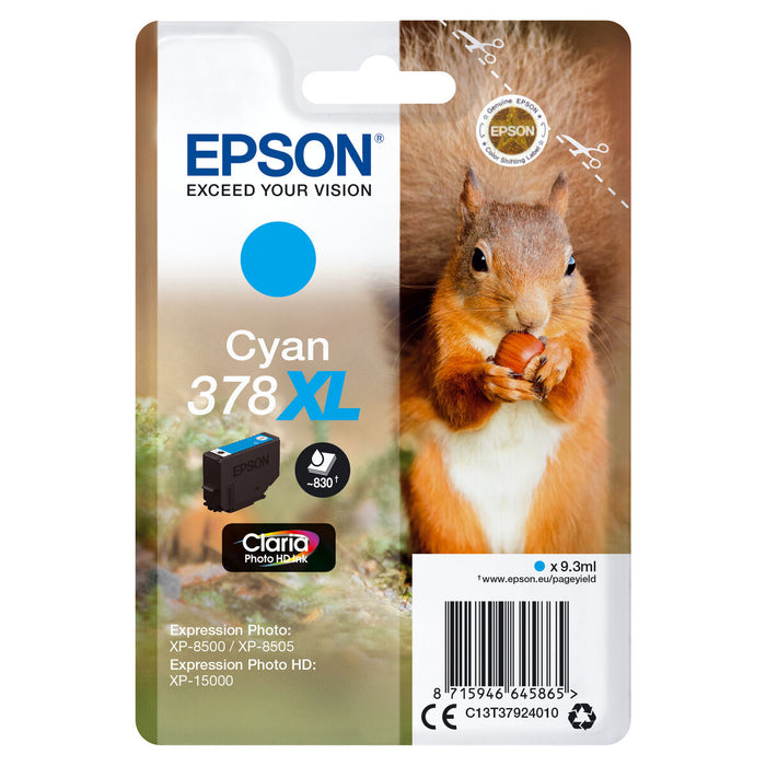 Cartuș cu Cerneală Originală Epson C13T37924010 9,3 ml Cyan