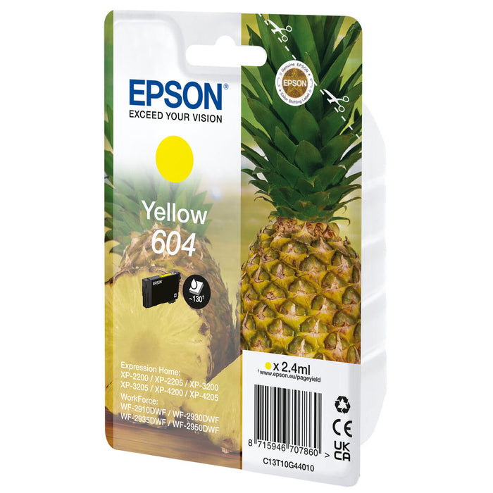 Cartuș cu Cerneală Originală Epson 604 Galben