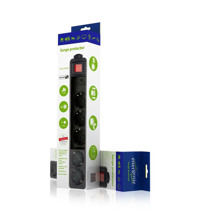 Placă de circuit Prize 5 Puncte de Conectare cu Întrerupător Energenie SPG5-C-15 (4,5 m)