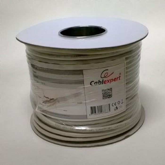 Cablu de Rețea Rigid UTP Categoria 6 GEMBIRD CAT6 FTP 100m 100 m Gri