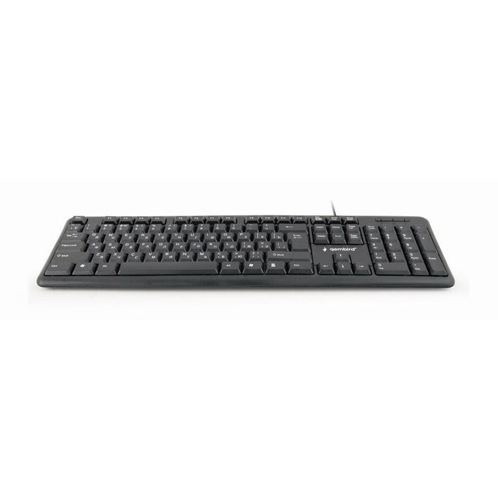 Tastatură GEMBIRD KB-U-103-RU Negru Monocrom Engleză Rusă QWERTY