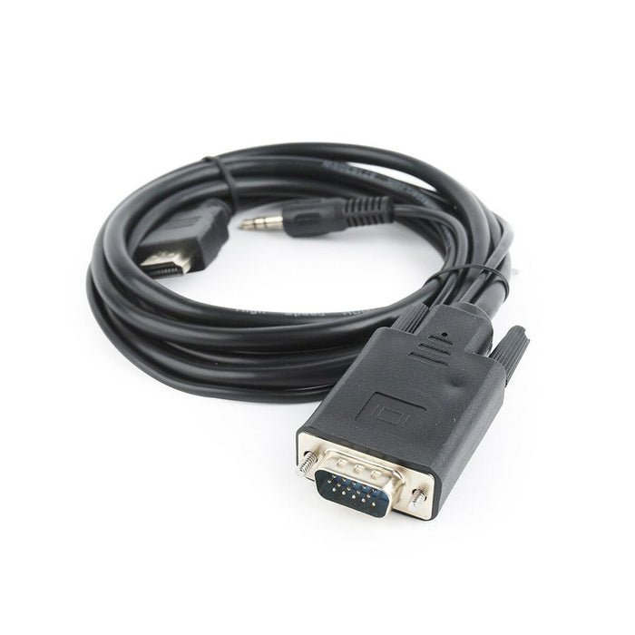 Adaptor VGA la HDMI cu Audio GEMBIRD A-HDMI-VGA-03-6 Negru 1,8 m