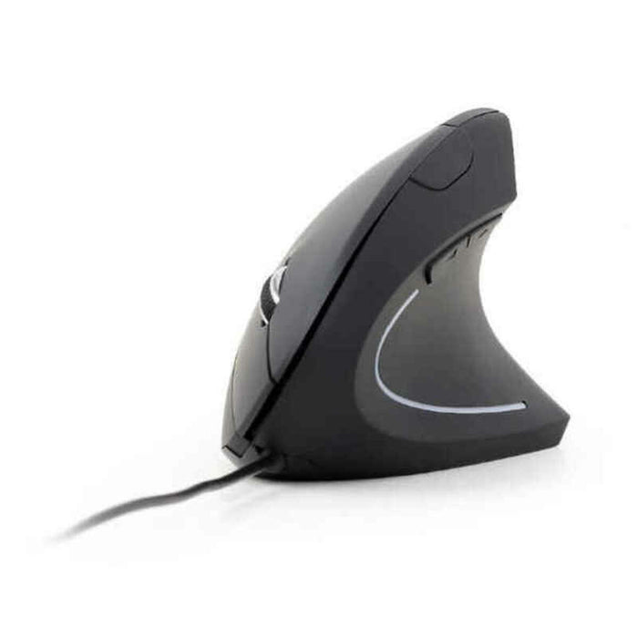 Mouse cu Cablu și Senzor Optic GEMBIRD MUS-ERGO-01 3200 DPI Negru