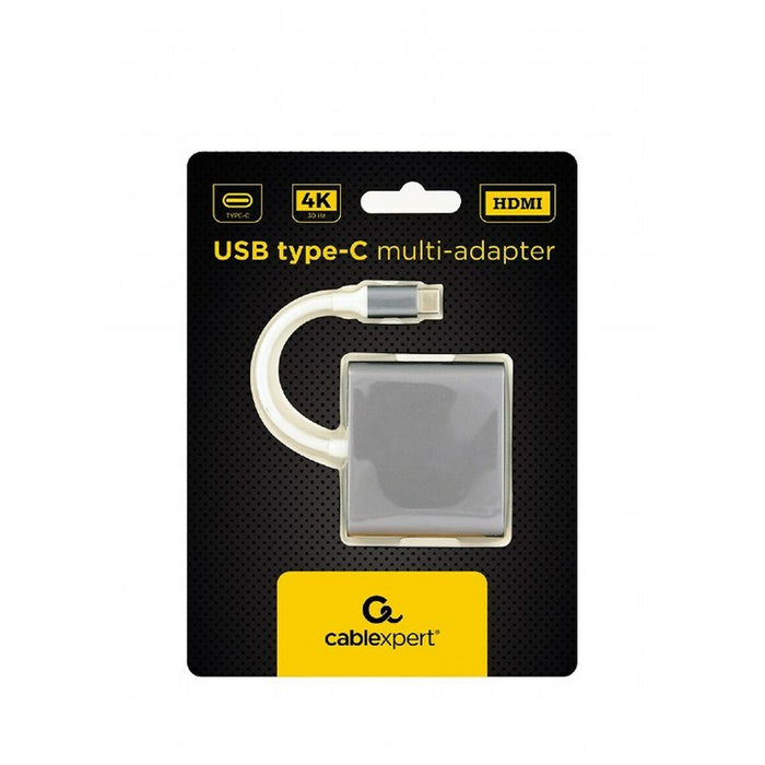 Hub USB-C 3 Porturi GEMBIRD A-CM-HDMIF-02-SG Gri