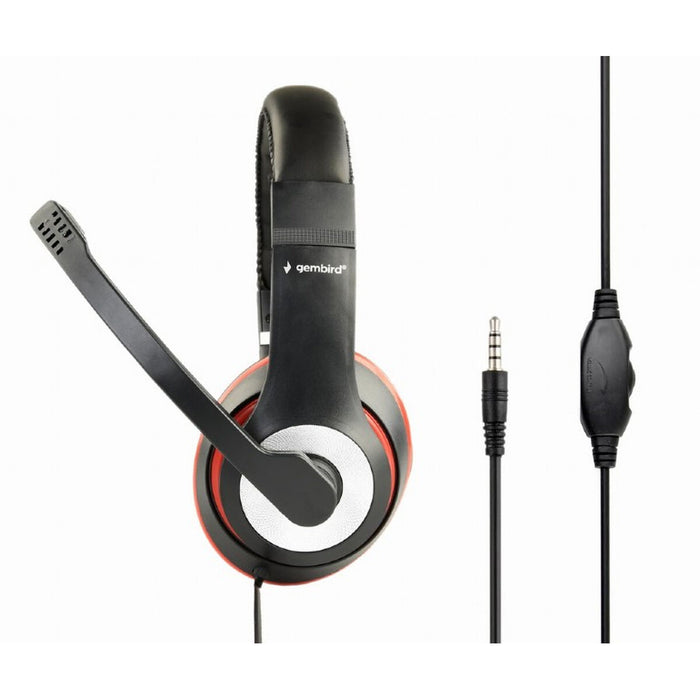 Căști cu Microfon GEMBIRD MHS-03-BKRD Negru