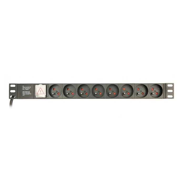 Placă de Circuit 19” 8 Puncte de Conectare Schuko cu On/Off Switch GEMBIRD EG-PDU-014-FC14 (3 m)