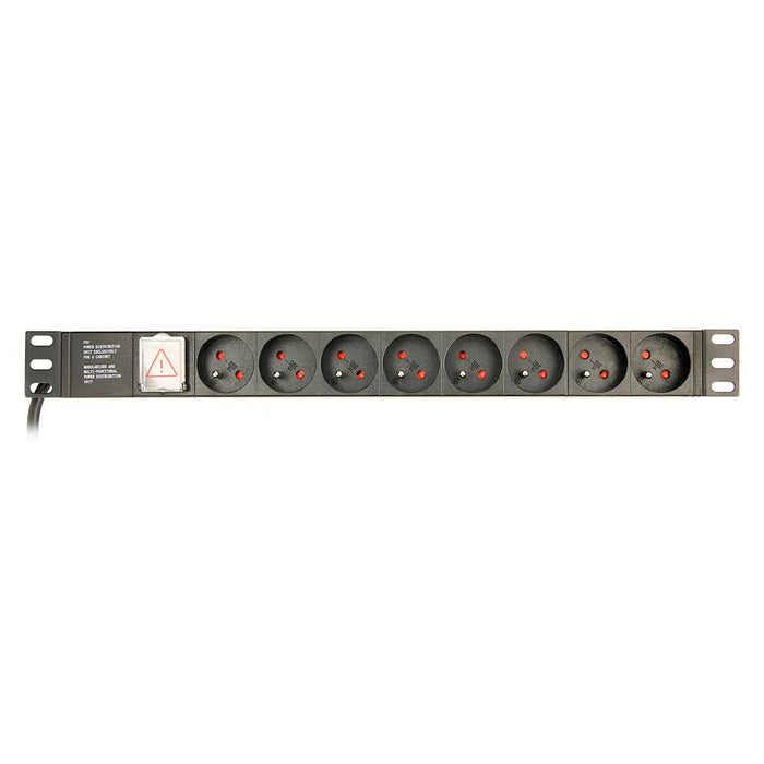 Placă de Circuit 19” 8 Puncte de Conectare Schuko cu On/Off Switch GEMBIRD EG-PDU-014-FC14 (3 m)