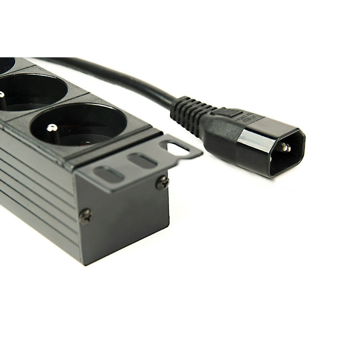 Placă de Circuit 19” 8 Puncte de Conectare Schuko cu On/Off Switch GEMBIRD EG-PDU-014-FC14 (3 m)