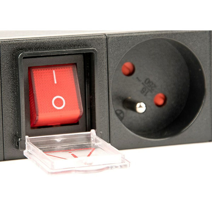 Placă de Circuit 19” 8 Puncte de Conectare Schuko cu On/Off Switch GEMBIRD EG-PDU-014-F (3 m)