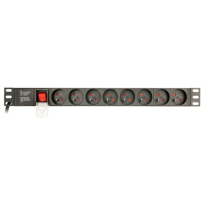 Placă de Circuit 19” 8 Puncte de Conectare Schuko cu On/Off Switch GEMBIRD EG-PDU-014-F (3 m)