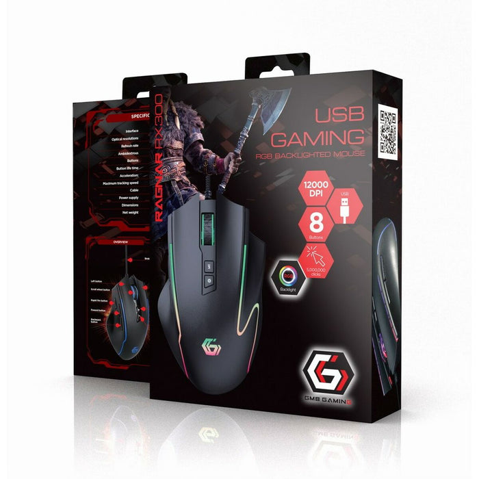 Mouse GEMBIRD MUSG-RAGNAR-RX300 Negru