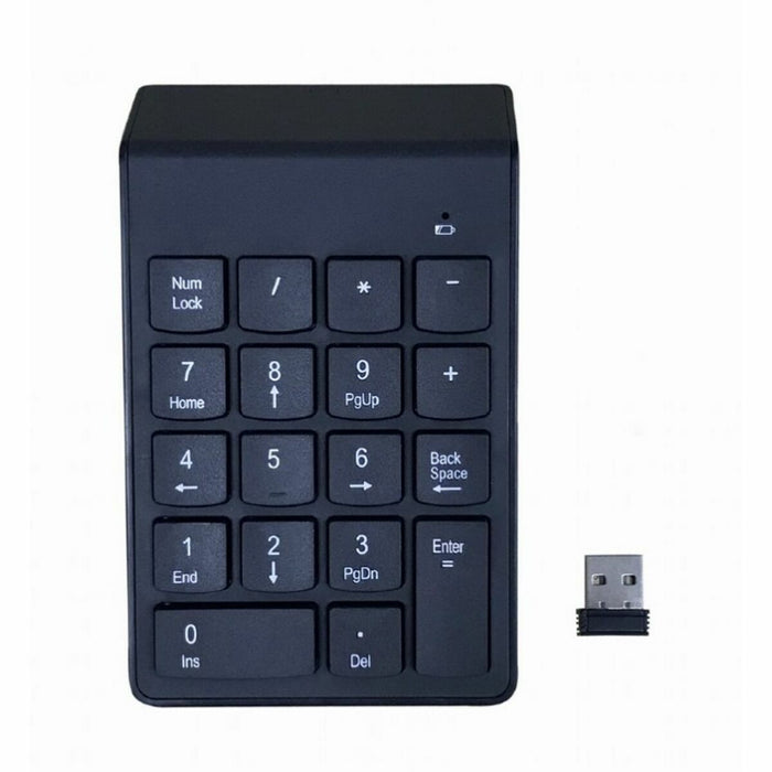 Tastatură numerică GEMBIRD KPD-W-02 Fără Fir Negru