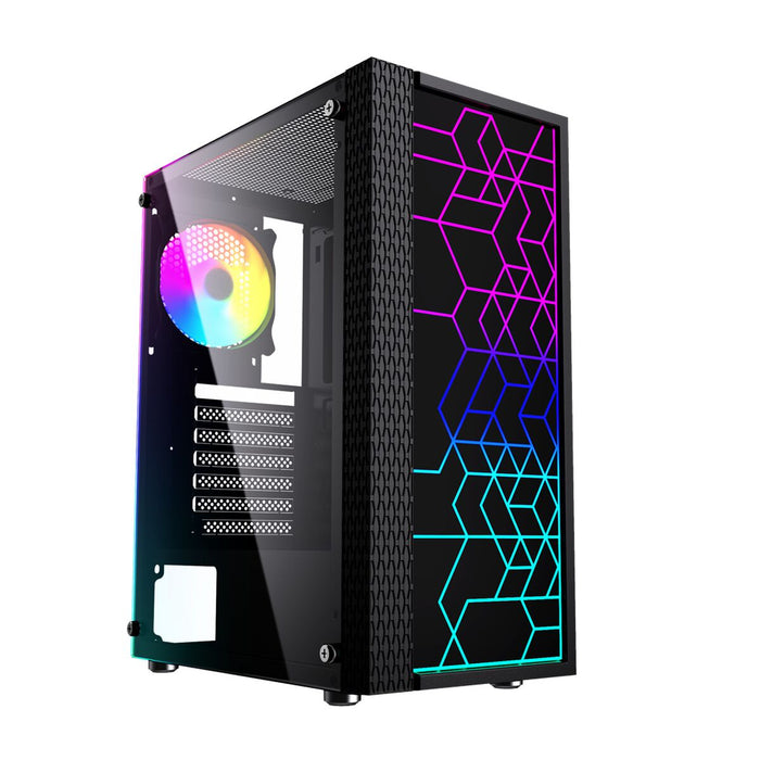 Unitate Semi-tower ATX GEMBIRD Fornax 2500 ARGB Negru Multicolor