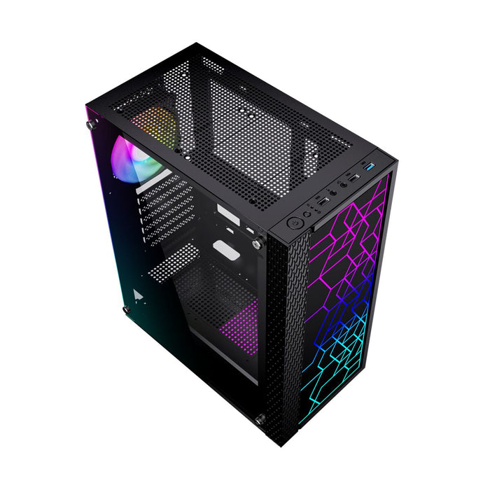 Unitate Semi-tower ATX GEMBIRD Fornax 2500 ARGB Negru Multicolor