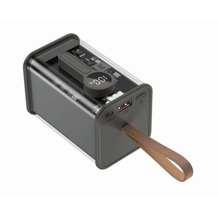 Powerbank GEMBIRD PB18-TQC3-01 Negru Transparent 18000 mAh
