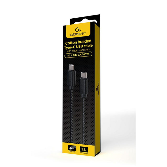 Cablu USB-C GEMBIRD CCDB-mUSB2B-CMCM-6 Negru 1,8 m