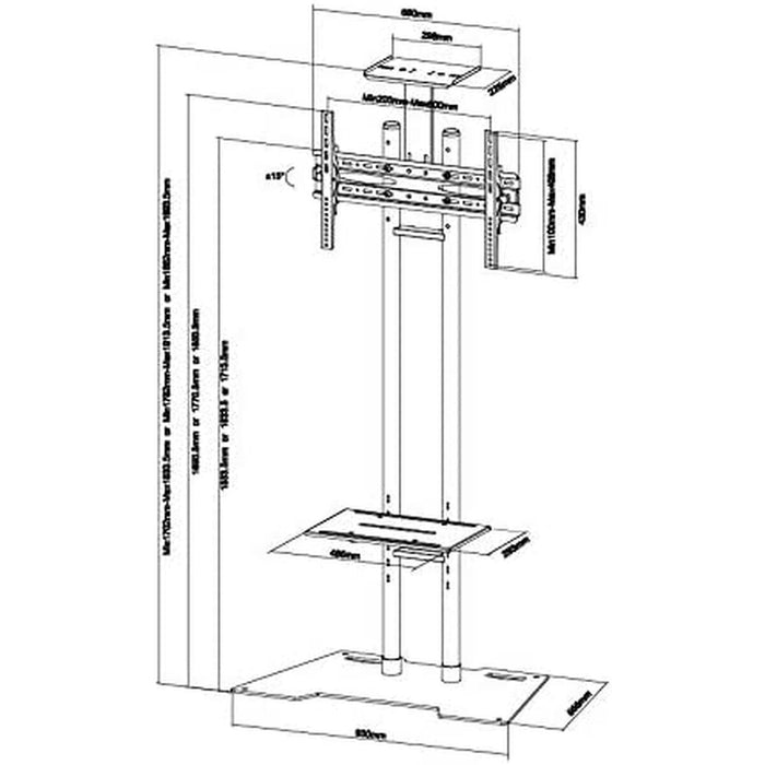 Suport TV Neomounts PLASMA-M1700ES 55" 50 kg 35 kg
