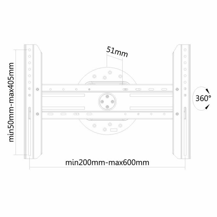 Suport TV Neomounts LED-WR100BLACK 75" 50 kg